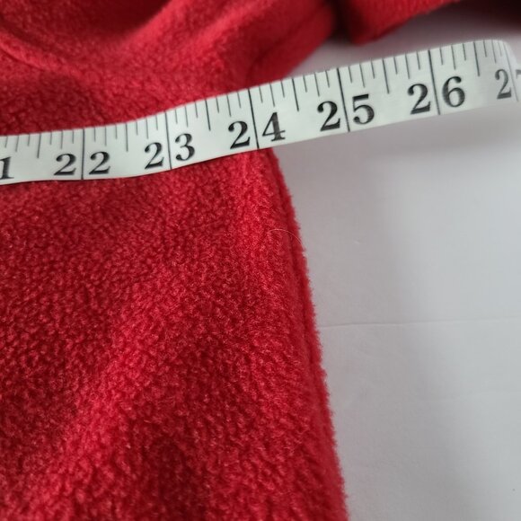 CATHY DANIELS RED FLEECE CHRISTMAS PULLOVER WITH PENGUINS SIZE L - Picture 5 of 9